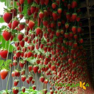 Клубника ампельная Анастасия купить по цене от 370р. в интернет-магазине «Посадика» с доставкой почтой в в Рубцовске и по всей России – [изображение №1].